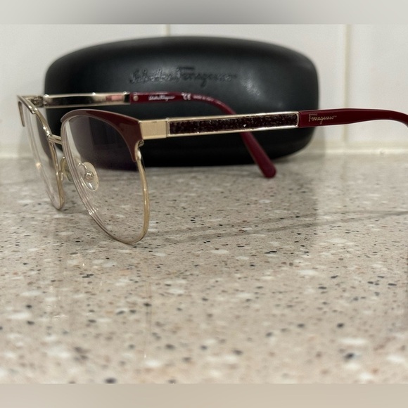 Salvatore Ferragamo Red Women's Glasses - Picture 3 of 6